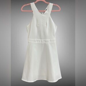 Womens White Dress Size Small by C Luce Sleeveless Lined Lightweight